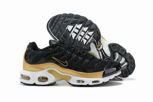 Nike Air Max Plus Tn Men's Running Shoes Black Golden-46 - Click Image to Close
